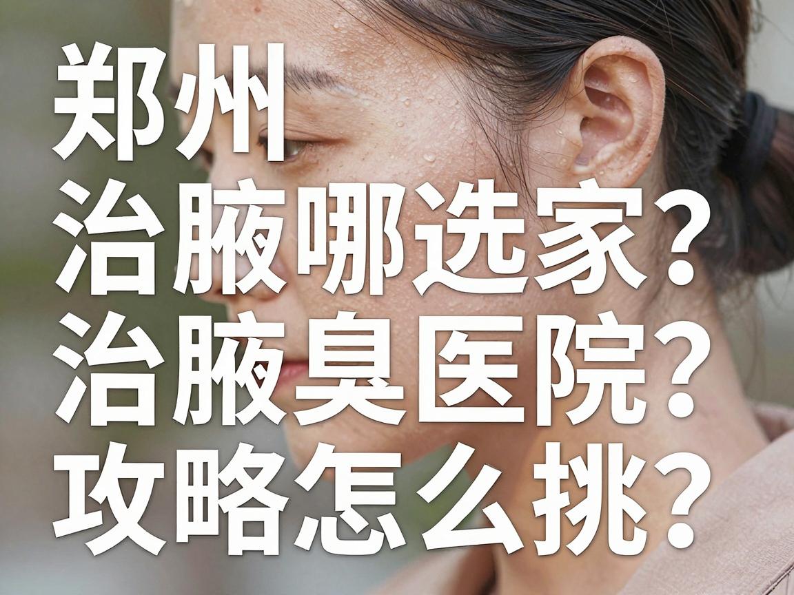 郑州治腋臭选哪家？治腋臭医院怎么挑？这份郑州治腋臭攻略请收好