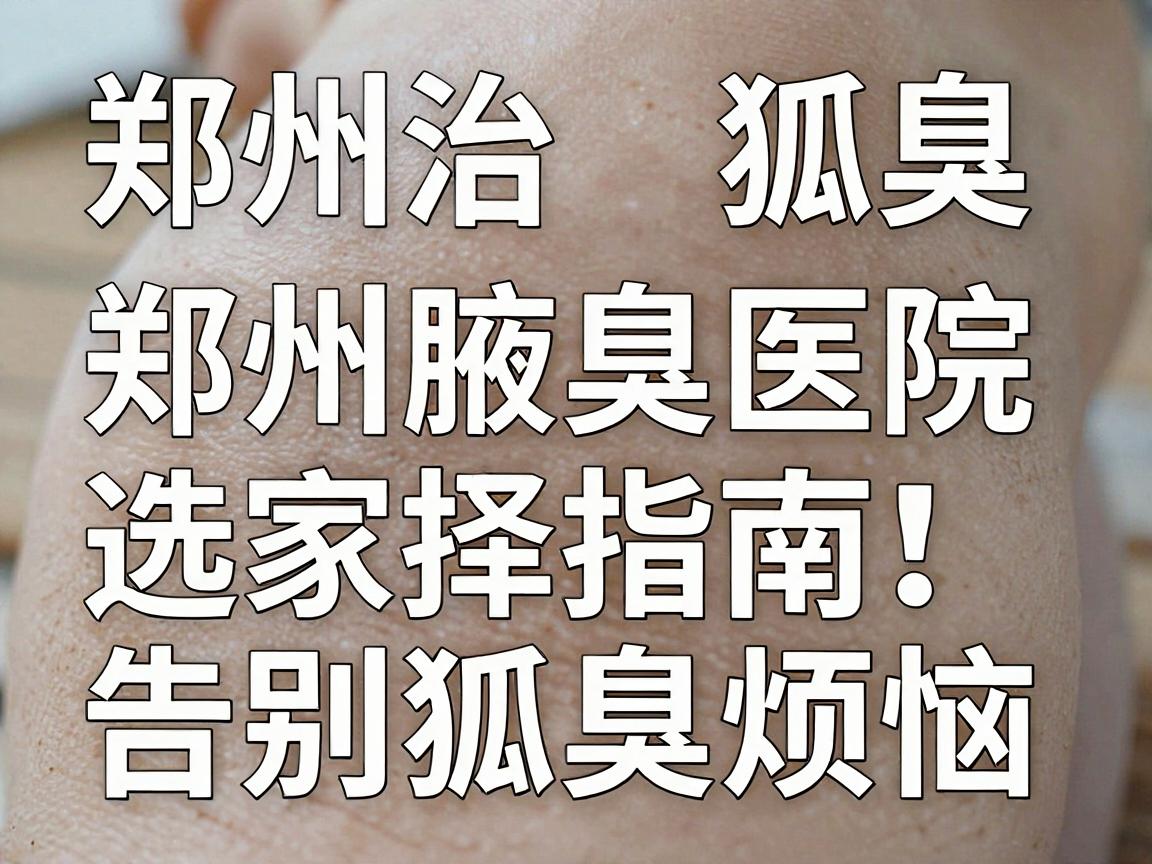 郑州治狐臭哪家医院更专业?郑州腋臭医院选择指南,告别狐臭烦恼 郑州治狐臭哪家医院更专业?郑州腋臭医院选择指南,告别狐臭烦恼