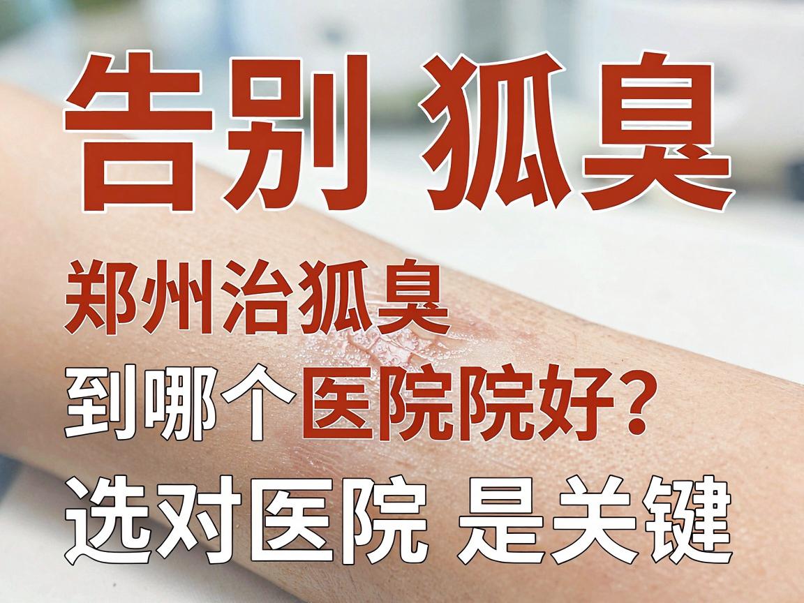告别狐臭，郑州治狐臭到哪个医院好？选对医院是关键