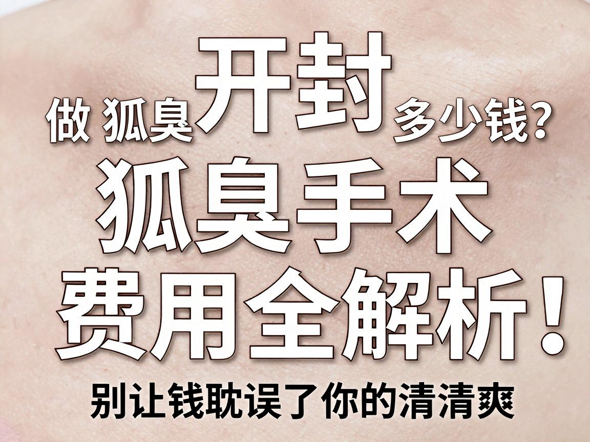 开封做狐臭手术多少钱?狐臭手术费用全解析,别让钱耽误了你的清爽 开封做狐臭手术多少钱?狐臭手术费用全解析,别让钱耽误了你的清爽