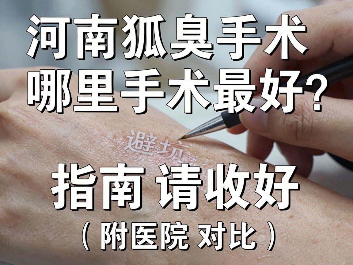 河南狐臭哪里手术最好？这篇河南狐臭手术避坑指南请收好（附医院对比）