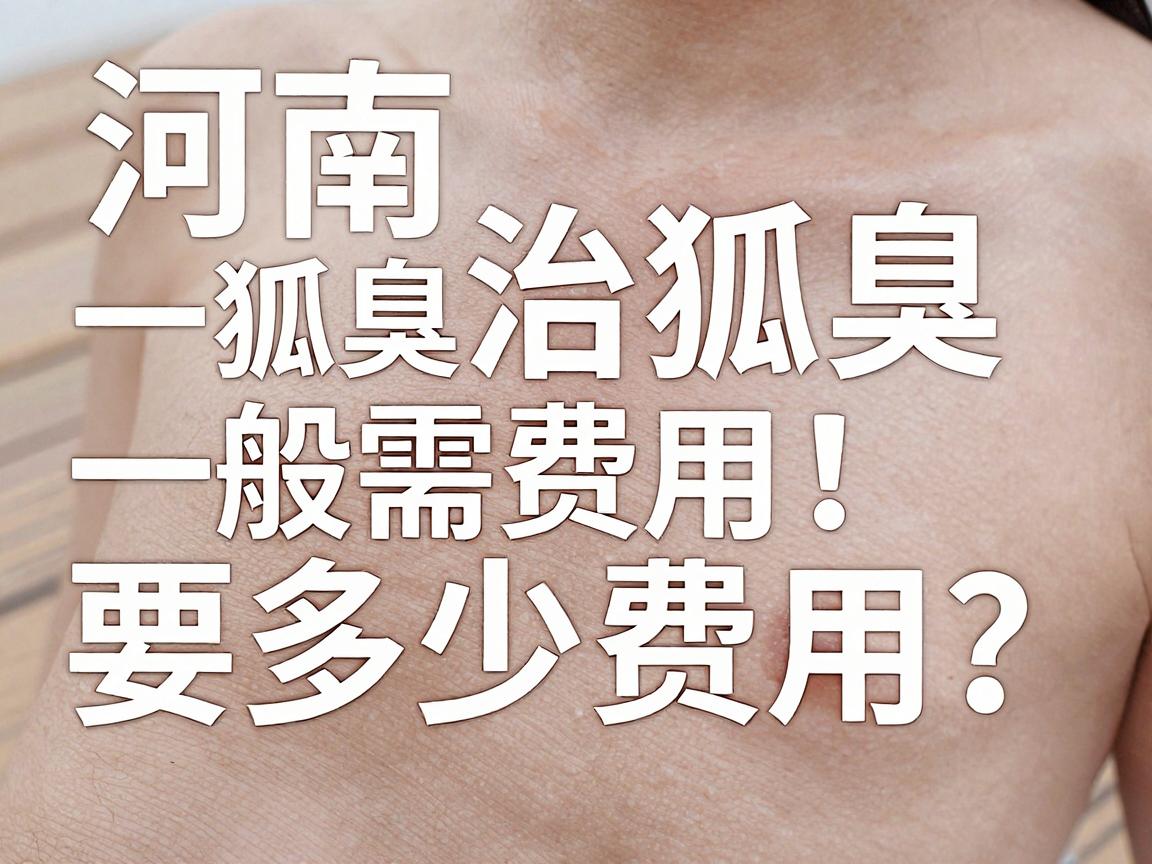 河南治狐臭一般需要多少费用？治狐臭费用大揭秘，别让价格再狐你