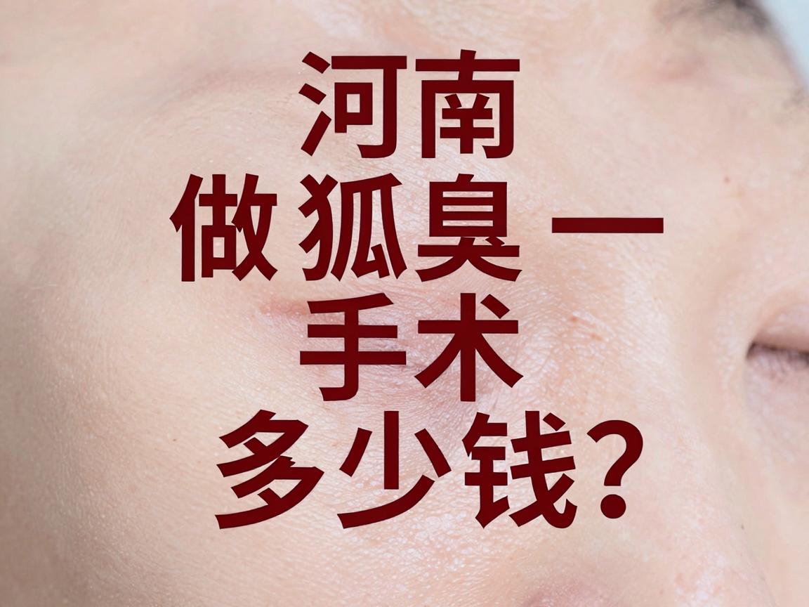 河南做狐臭手术多少钱?一次讲清狐臭治疗费用与选择逻辑 河南做狐臭手术多少钱?一次讲清狐臭治疗费用与选择逻辑