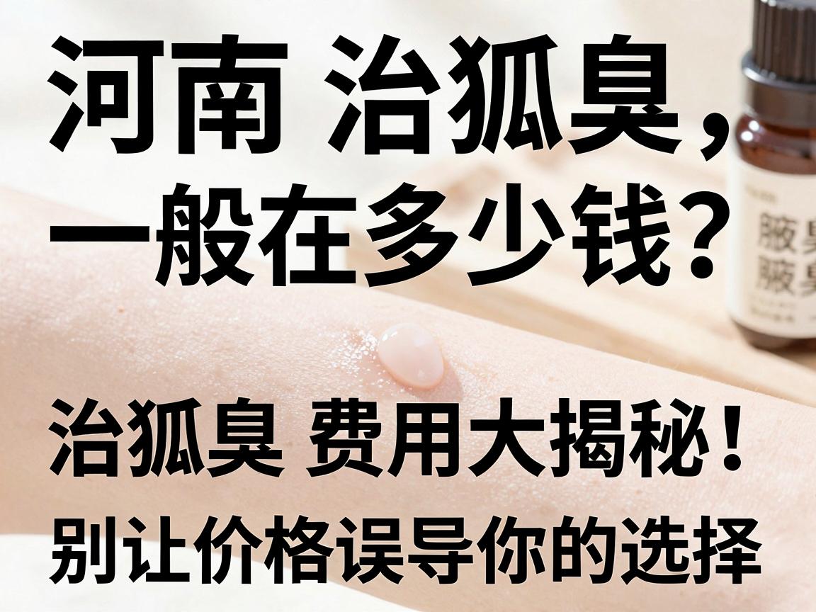河南治狐臭一般在多少钱?治狐臭费用大揭秘,别让价格误导你的选择 河南治狐臭一般在多少钱?治狐臭费用大揭秘,别让价格误导你的选择