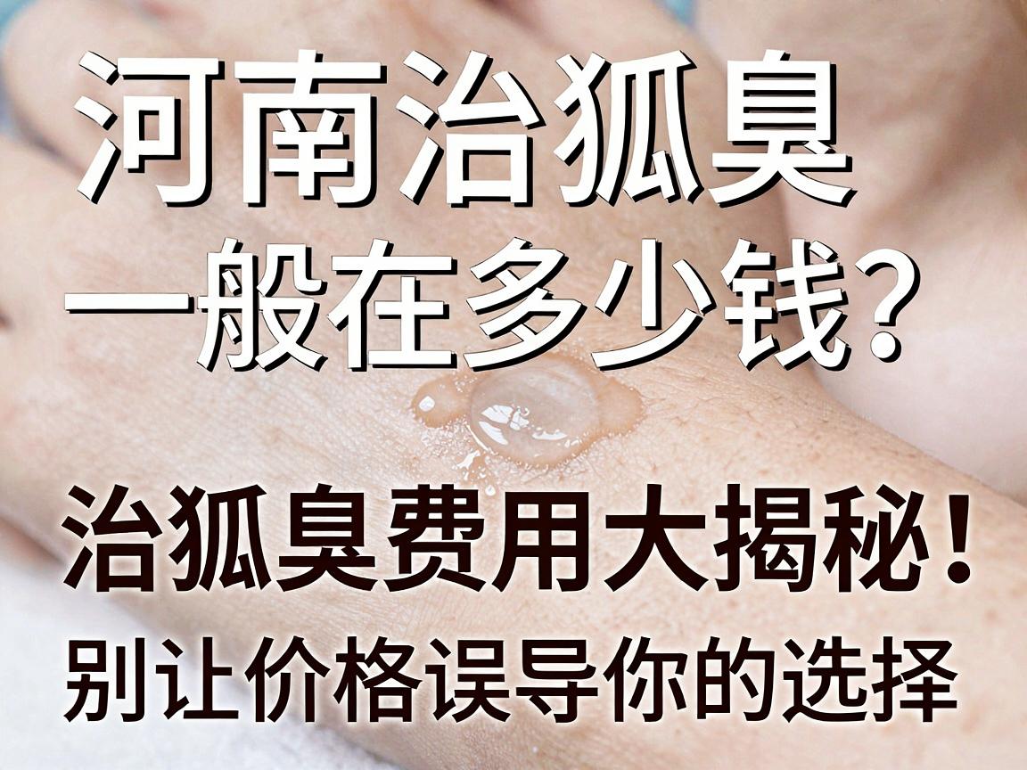 河南治狐臭一般在多少钱?治狐臭费用大揭秘,别让价格误导你的选择 河南治狐臭一般在多少钱?治狐臭费用大揭秘,别让价格误导你的选择