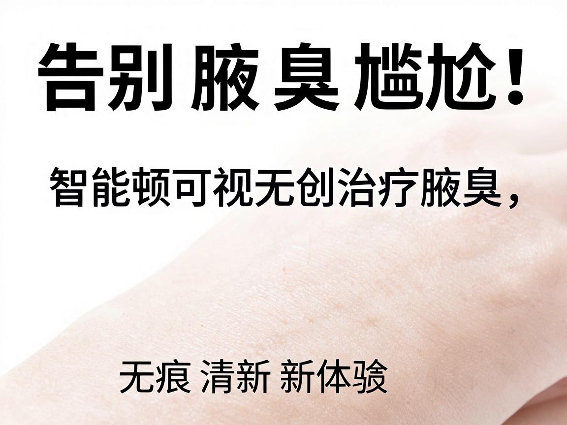 告别腋臭尴尬！威特顿智能可视无创治疗腋臭，开启无痕清新新体验