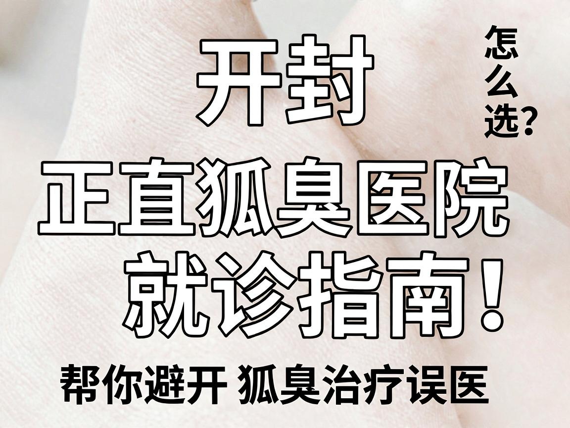 开封狐臭医院怎么选?正规狐臭医院就诊指南,帮你避开狐臭治疗误区 开封狐臭医院怎么选?正规狐臭医院就诊指南,帮你避开狐臭治疗误区