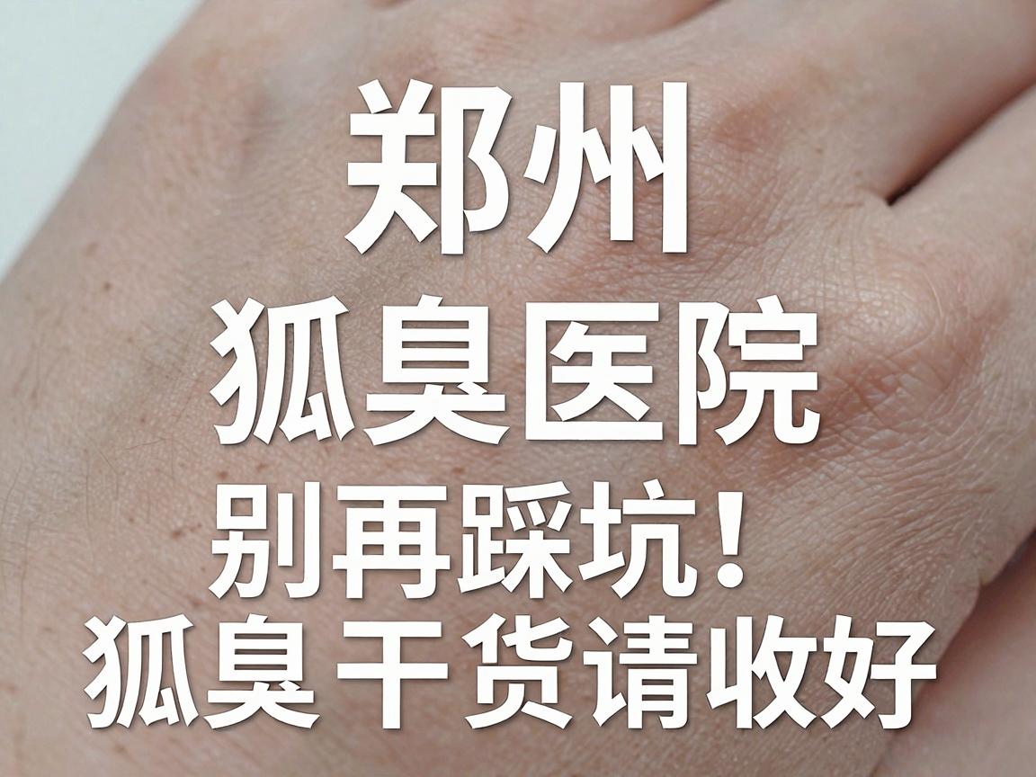 郑州狐臭医院怎么选？狐臭治疗别再踩坑，这篇狐臭干货请收好