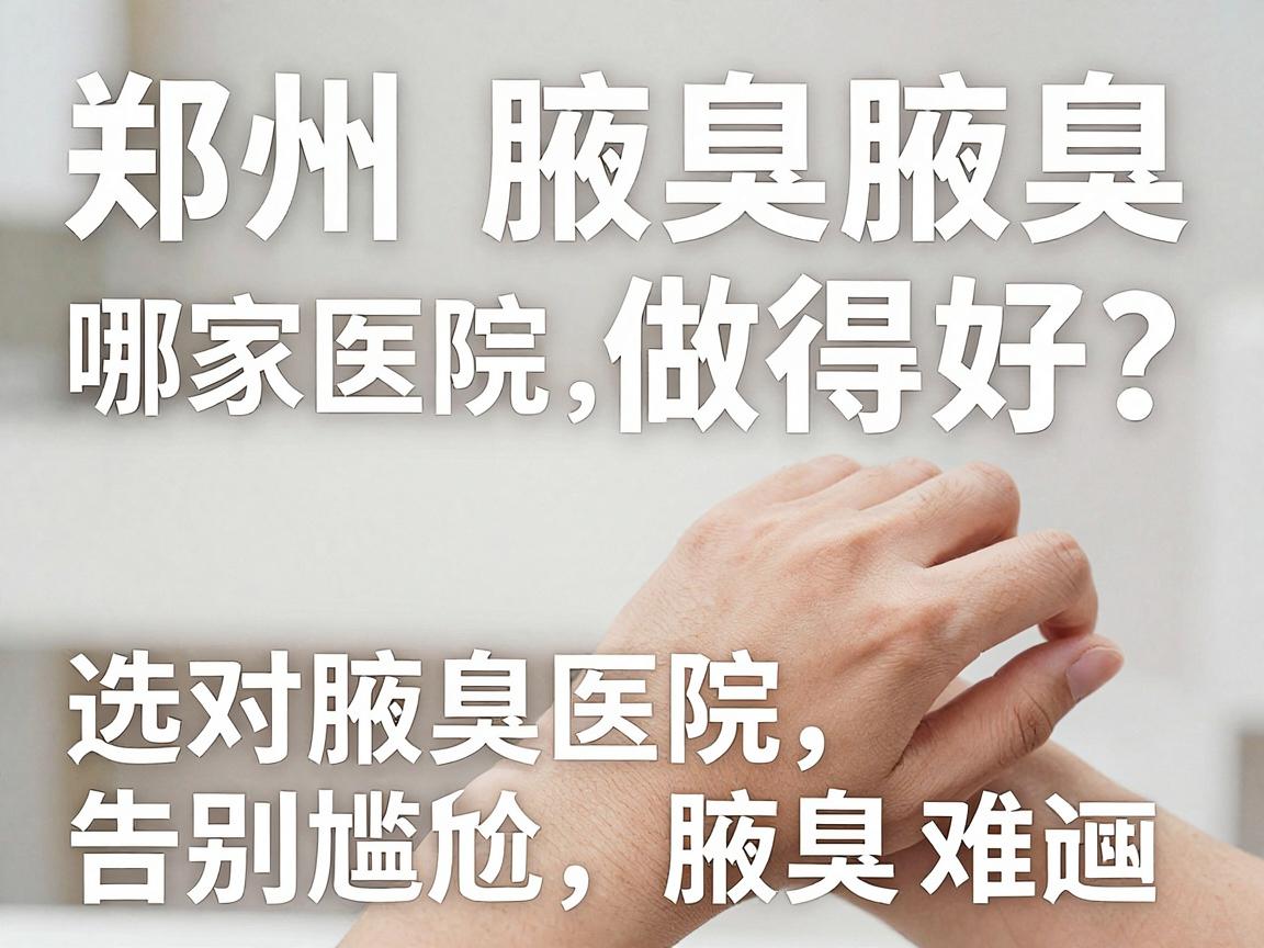 郑州腋臭哪家医院做得好?选对腋臭医院,告别尴尬腋臭难题 郑州腋臭哪家医院做得好?选对腋臭医院,告别尴尬腋臭难题
