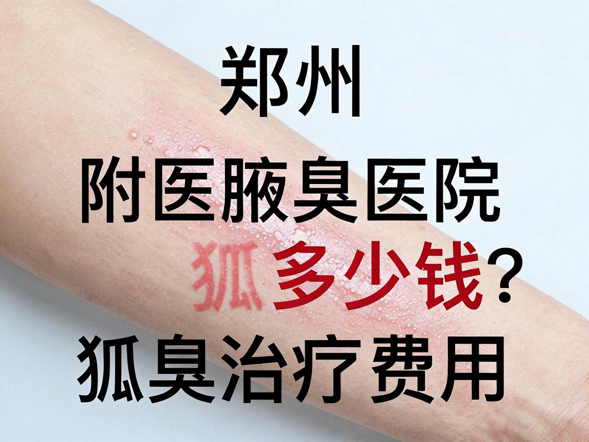 郑州附医腋臭医院治疗狐臭多少钱？一文讲清狐臭治疗费用与价值
