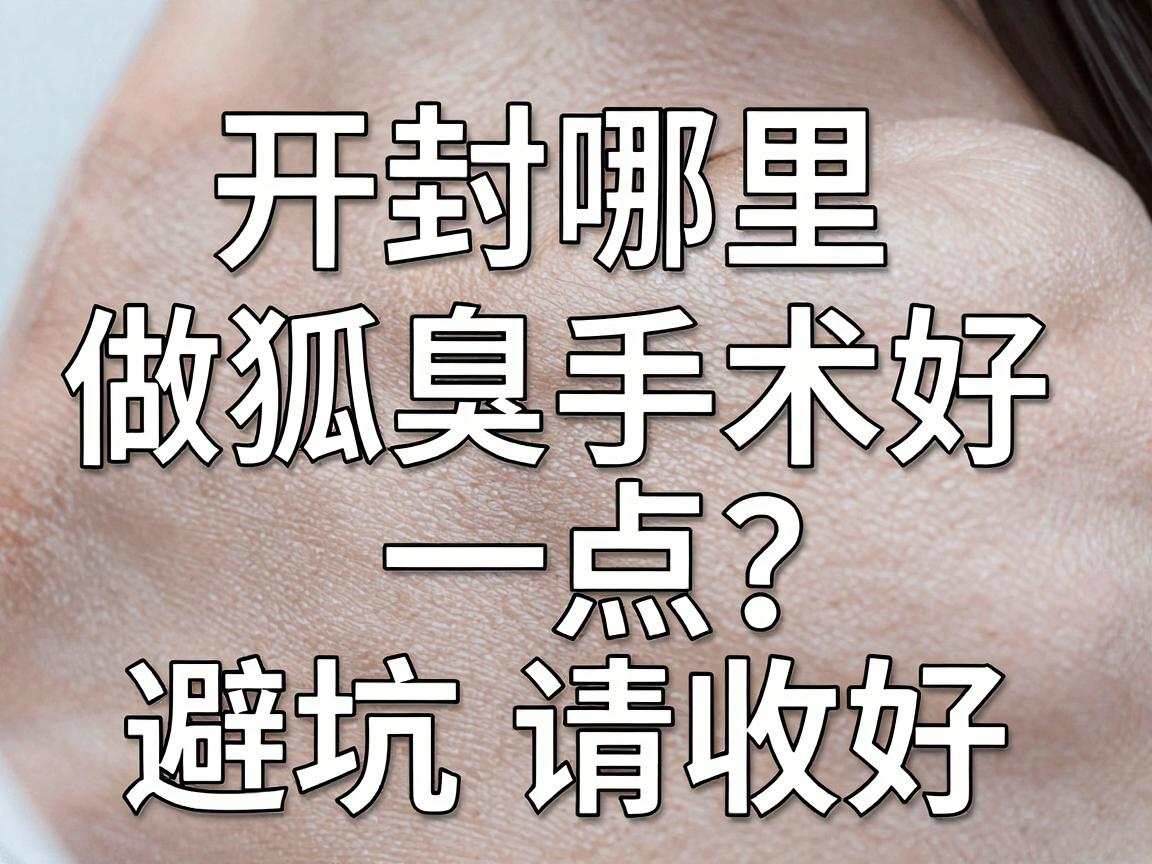 开封哪里做狐臭手术好一点?这份腋臭手术避坑指南请收好 开封哪里做狐臭手术好一点?这份腋臭手术避坑指南请收好