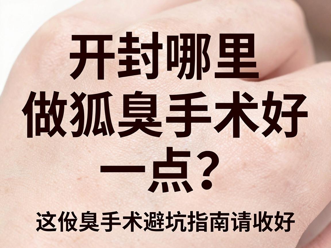 开封哪里做狐臭手术好一点?这份腋臭手术避坑指南请收好 开封哪里做狐臭手术好一点?这份腋臭手术避坑指南请收好