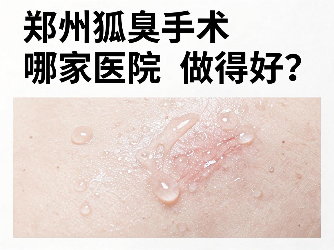 郑州狐臭手术哪家医院做得好？深度对比郑州狐臭手术医院如何选