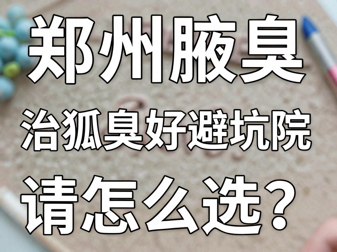 郑州治狐臭好医院怎么选？这份郑州腋臭医院避坑指南请收好