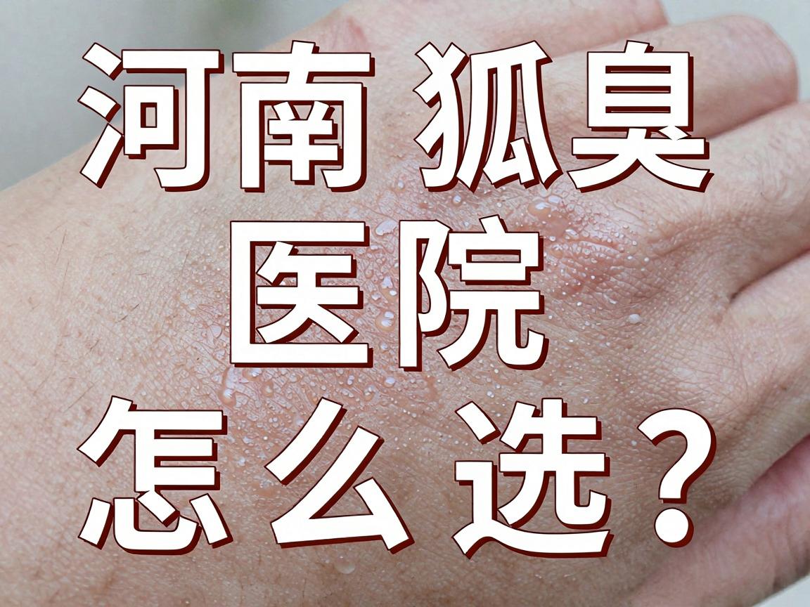 河南狐臭医院怎么选？这份狐臭医院避坑指南，助你摆脱狐臭困扰