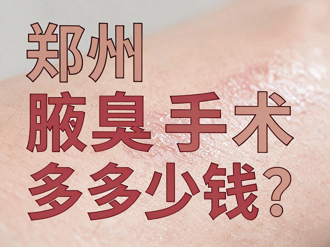 郑州腋臭手术多少钱？一文拆解腋臭手术价格背后的真相，帮你避开腋臭手术费用陷阱