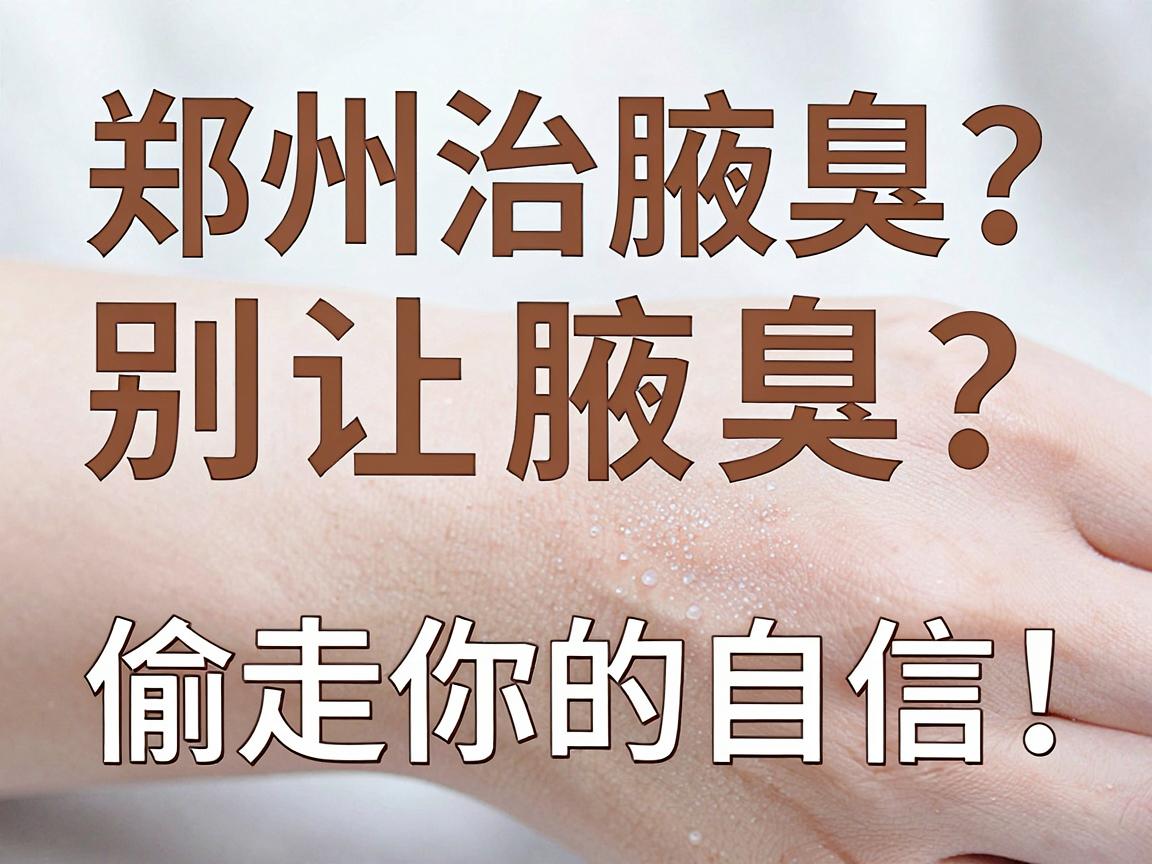 郑州治腋臭？别让腋臭偷走你的自信，郑州治腋臭选对方法很关键