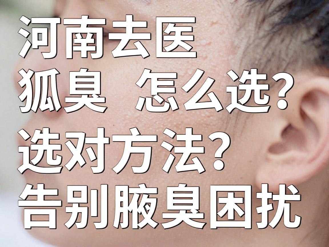 河南去狐臭医院怎么选？选对方法告别腋臭困扰，这份河南去狐臭医院指南别错过