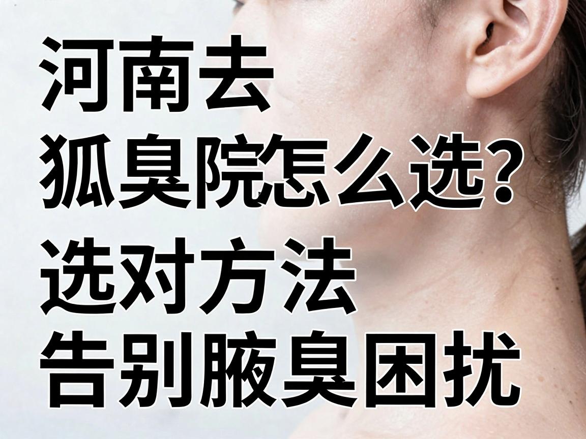 河南去狐臭医院怎么选？选对方法告别腋臭困扰，这份河南去狐臭医院指南别错过