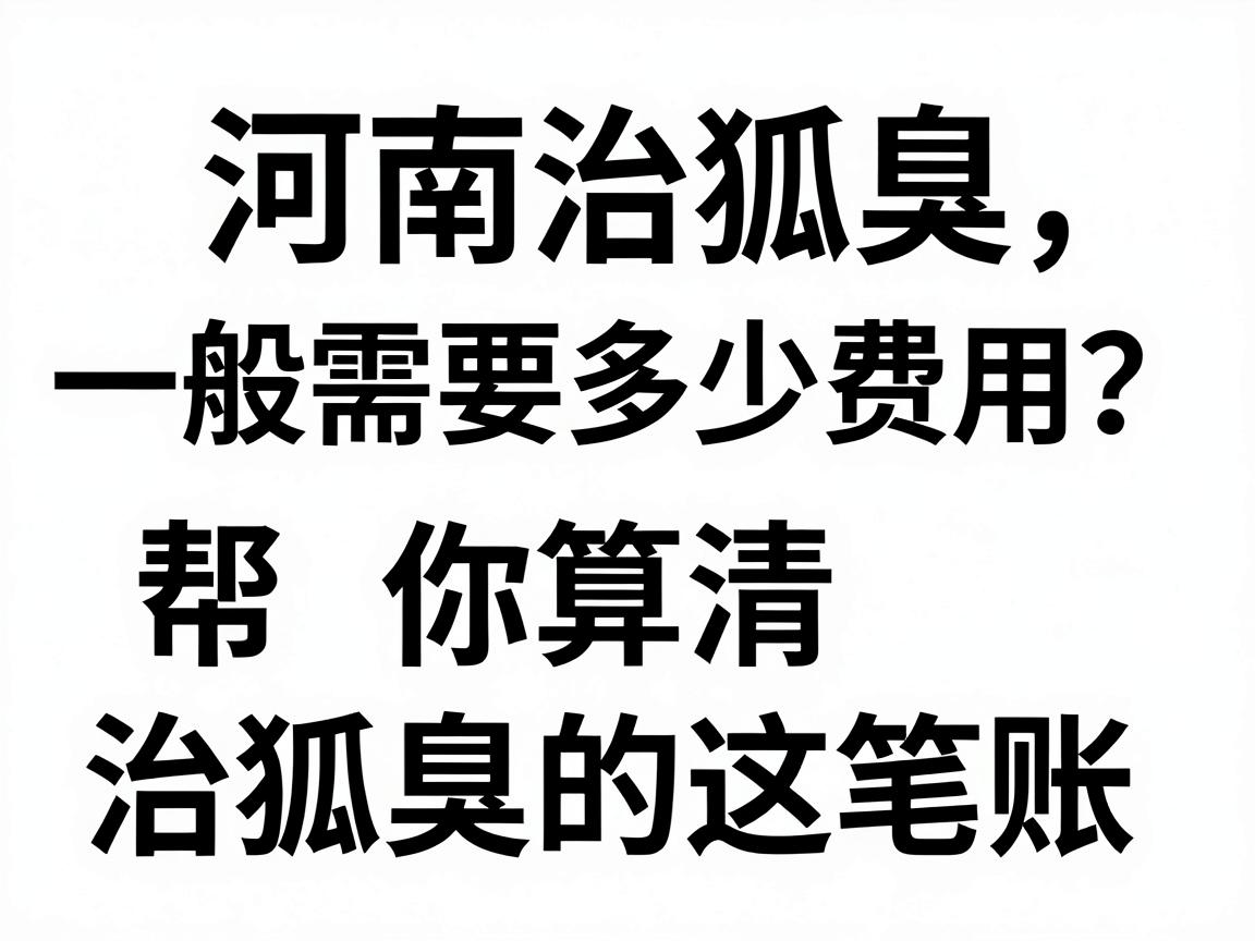河南治狐臭一般需要多少费用?一篇文章帮你算清治狐臭的这笔账 河南治狐臭一般需要多少费用?一篇文章帮你算清治狐臭的这笔账