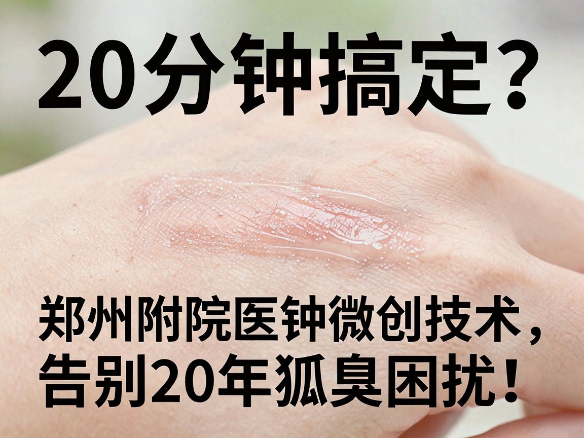 狐臭治疗20分钟搞定?郑州附医医院20分钟微创技术,告别20年狐臭困扰! 狐臭治疗20分钟搞定?郑州附医医院20分钟微创技术,告别20年狐臭困扰!