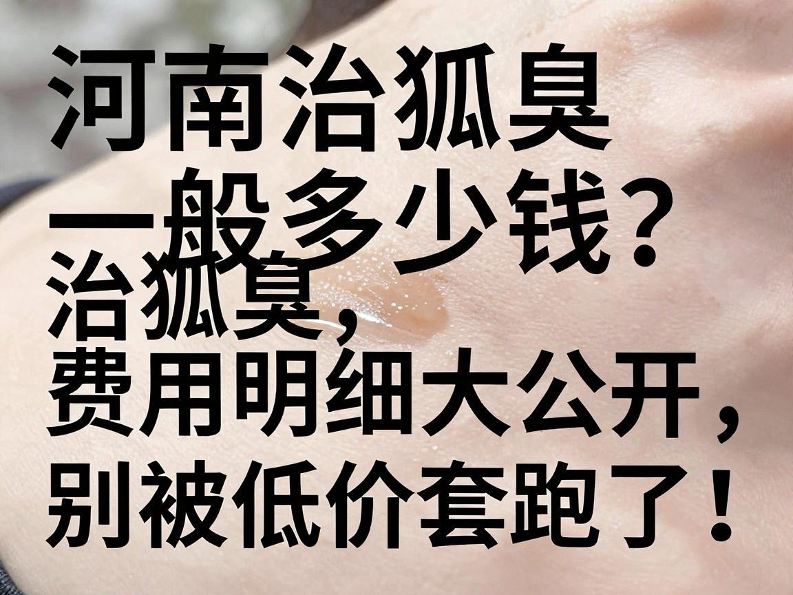 河南治狐臭一般多少钱?治狐臭费用明细大公开,别被低价套路了! 河南治狐臭一般多少钱?治狐臭费用明细大公开,别被低价套路了!