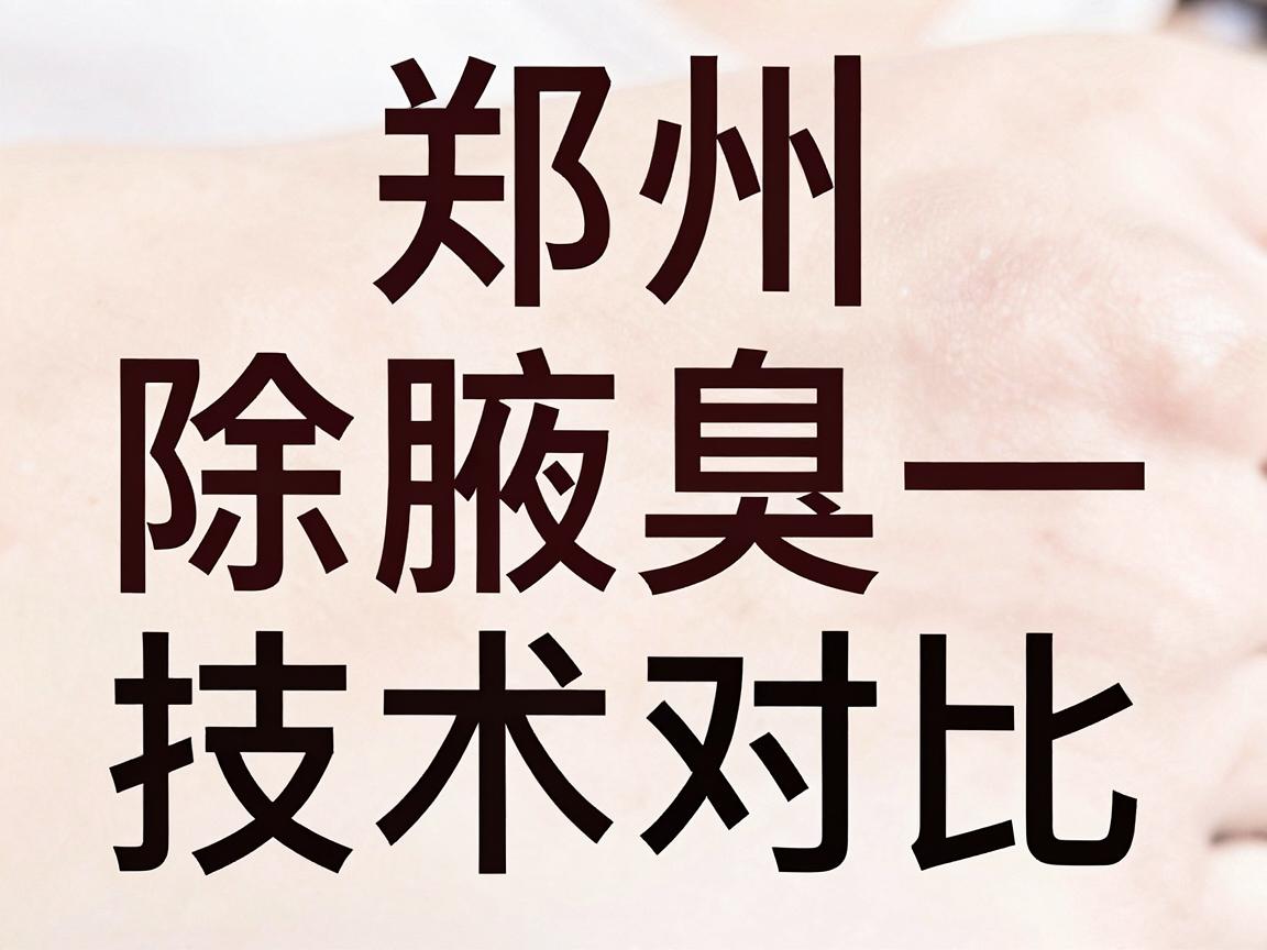 郑州除腋臭医院怎么选?除腋臭医院口碑与技术对比,这篇讲透 郑州除腋臭医院怎么选?除腋臭医院口碑与技术对比,这篇讲透