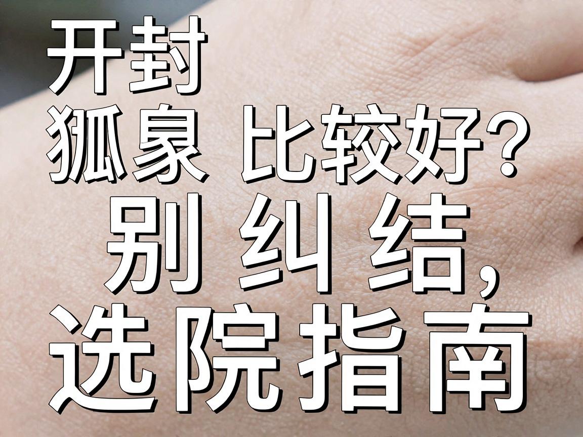开封狐臭哪家比较好?别纠结,先看这份选院指南再决定 开封狐臭哪家比较好?别纠结,先看这份选院指南再决定
