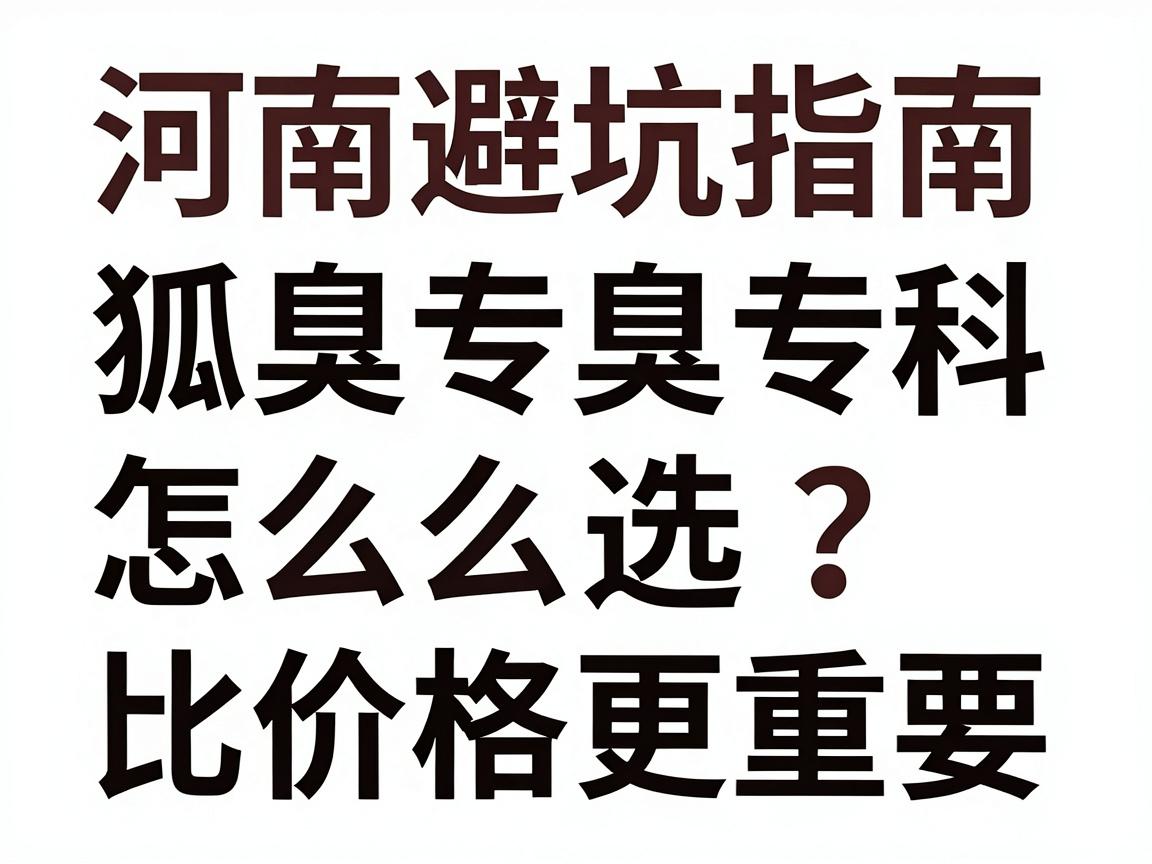 河南狐臭专科避坑指南,狐臭专科怎么选?河南狐臭专科的这3个细节,比价格更重要 河南狐臭专科避坑指南,狐臭专科怎么选?河南狐臭专科的这3个细节,比价格更重要