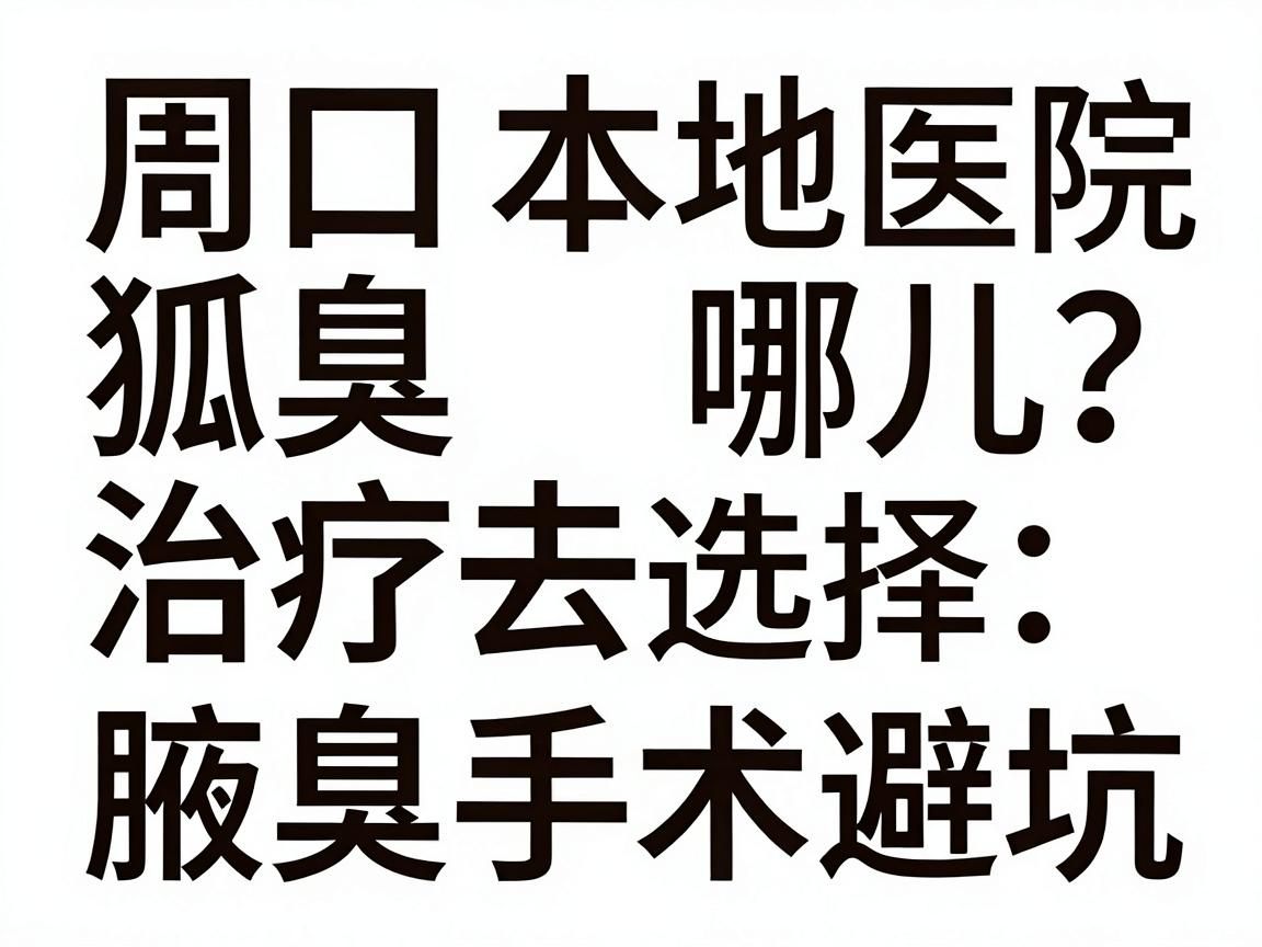 周口狐臭治疗去哪儿?周口本地医院选择与腋臭手术避坑指南 周口狐臭治疗去哪儿?周口本地医院选择与腋臭手术避坑指南