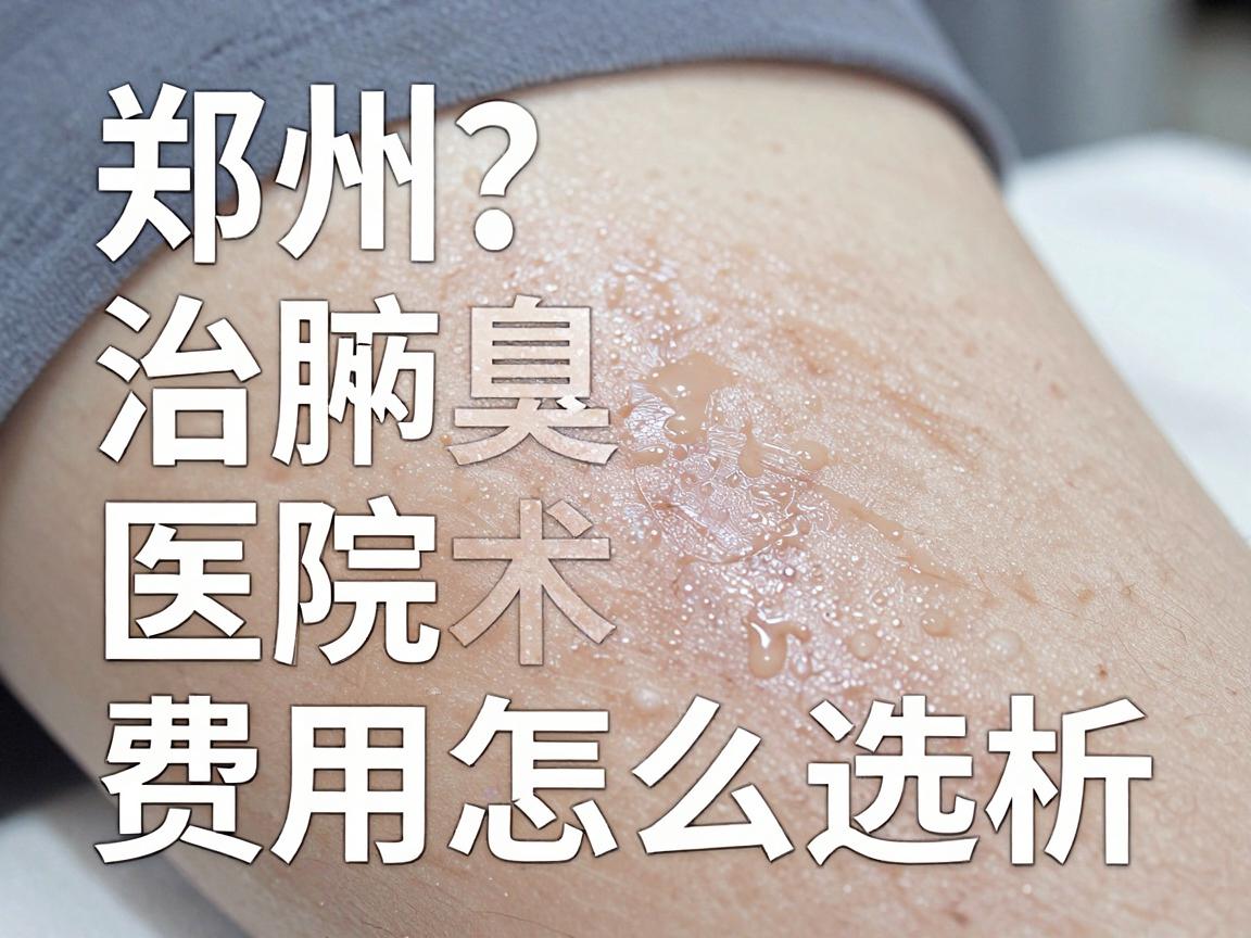 郑州治腋臭医院怎么选？郑州腋臭手术费用全解析
