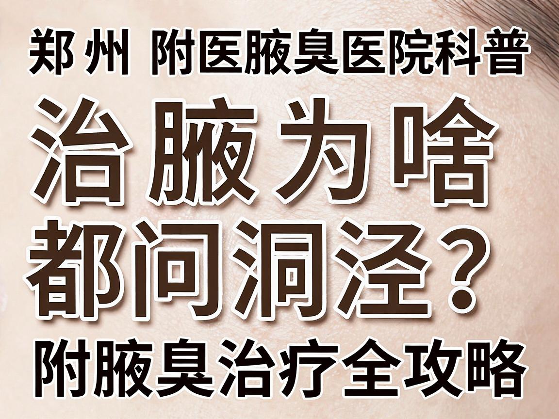 郑州附医腋臭医院科普，治腋臭为啥都问洞泾？看完这篇选医院不踩坑，附腋臭治疗全攻略