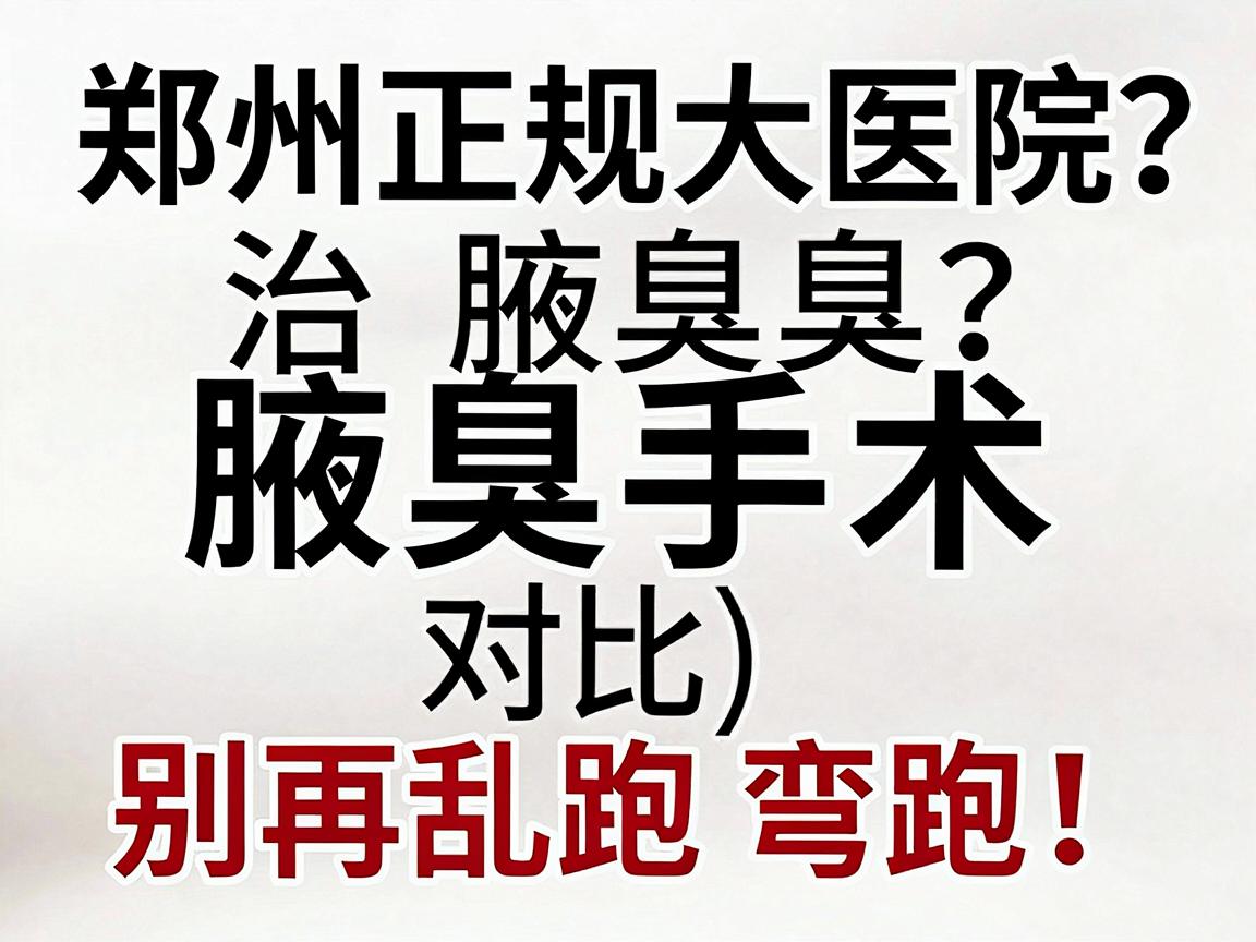 郑州治腋臭选韩国技术?郑州正规大医院腋臭手术对比,别再乱跑弯路!开始) 郑州治腋臭选韩国技术?郑州正规大医院腋臭手术对比,别再乱跑弯路!开始)