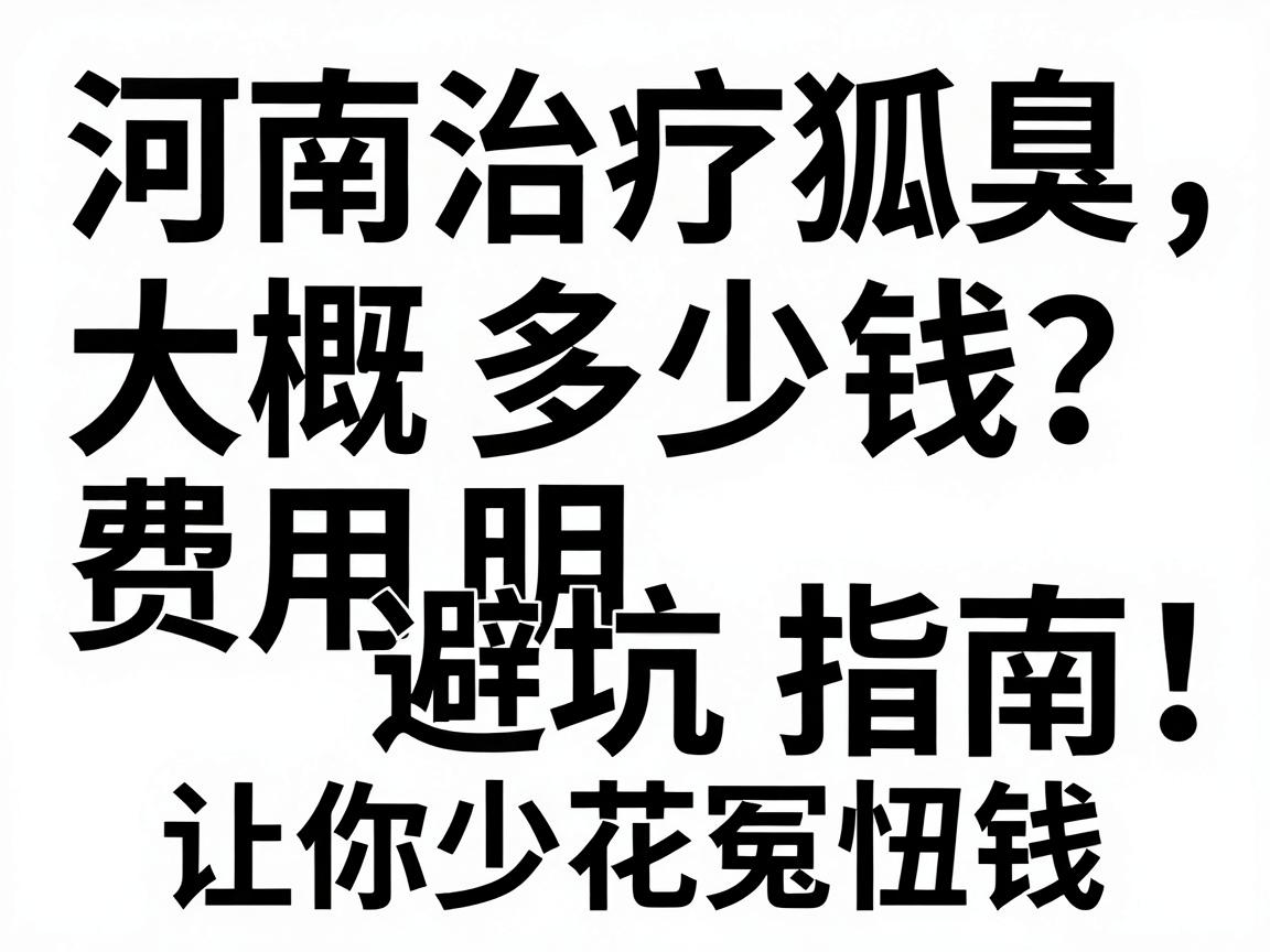 河南治疗狐臭大概多少钱?费用明细与避坑指南,让你少花冤枉钱 河南治疗狐臭大概多少钱?费用明细与避坑指南,让你少花冤枉钱