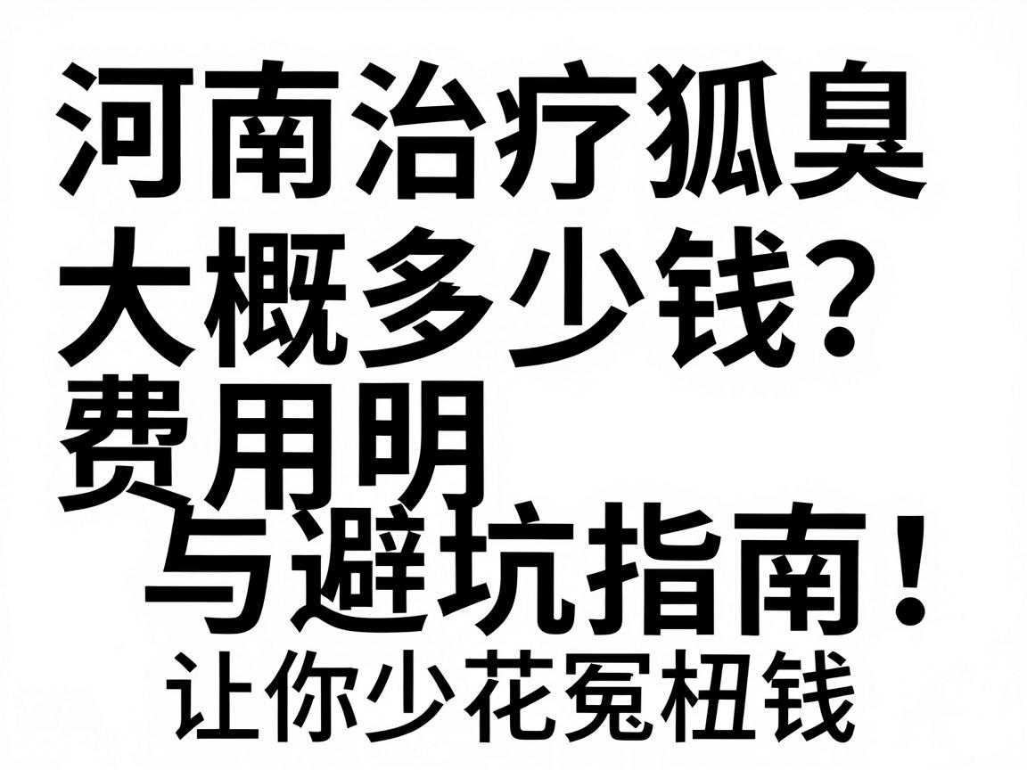 河南治疗狐臭大概多少钱?费用明细与避坑指南,让你少花冤枉钱 河南治疗狐臭大概多少钱?费用明细与避坑指南,让你少花冤枉钱