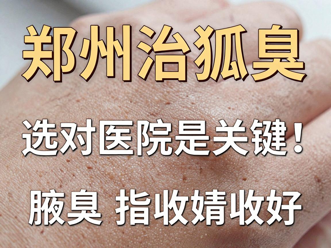 郑州治狐臭,选对医院是关键!这份郑州腋臭医院避坑指南,请收好 郑州治狐臭,选对医院是关键!这份郑州腋臭医院避坑指南,请收好