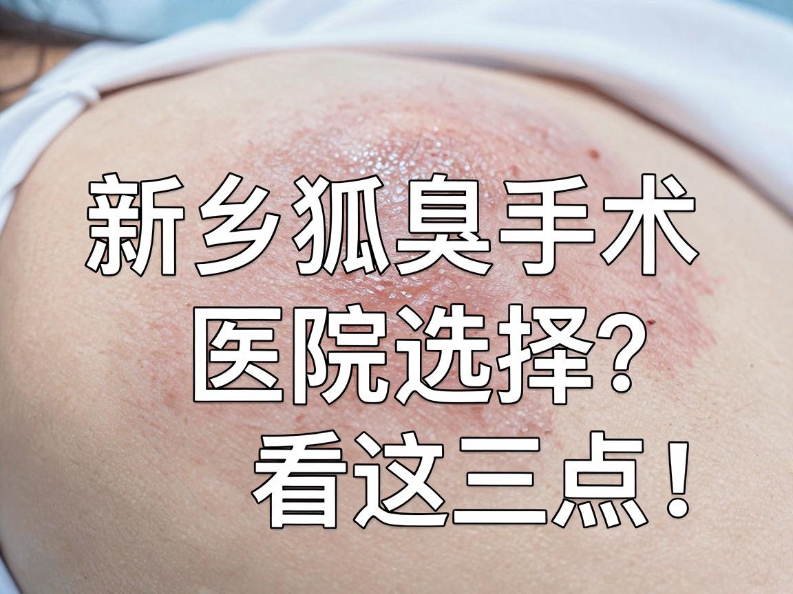 新乡狐臭手术哪里做好?新乡狐臭手术医院选择,关键看这三点! 新乡狐臭手术哪里做好?新乡狐臭手术医院选择,关键看这三点!