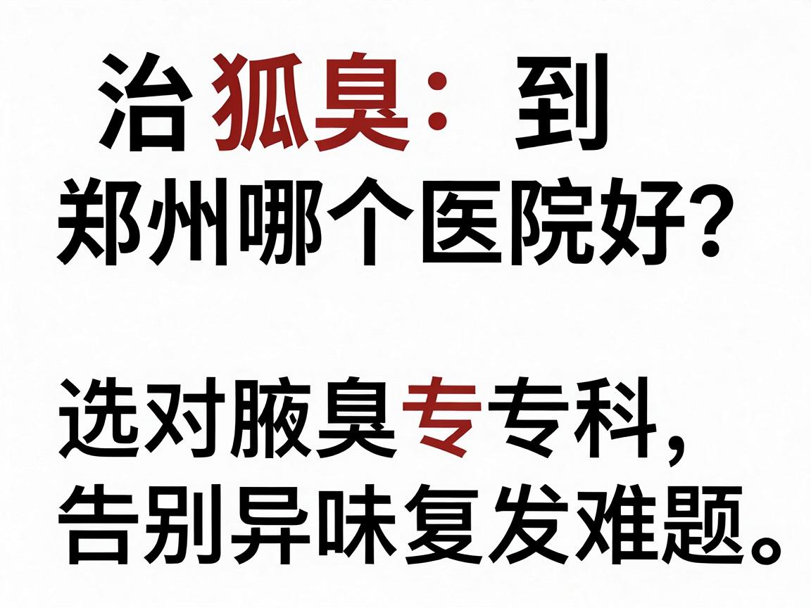治狐臭到郑州哪个医院好?选对腋臭专科,告别异味复发难题 治狐臭到郑州哪个医院好?选对腋臭专科,告别异味复发难题