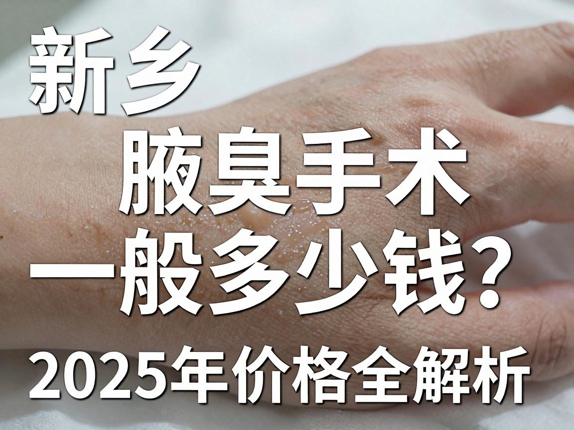 新乡腋臭手术一般多少钱?2025年价格全解析,附真实费用清单 新乡腋臭手术一般多少钱?2025年价格全解析,附真实费用清单