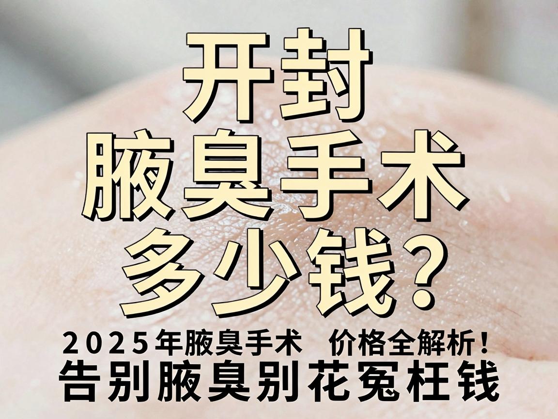 开封腋臭手术多少钱?2025年腋臭手术价格全解析,告别腋臭别花冤枉钱 开封腋臭手术多少钱?2025年腋臭手术价格全解析,告别腋臭别花冤枉钱