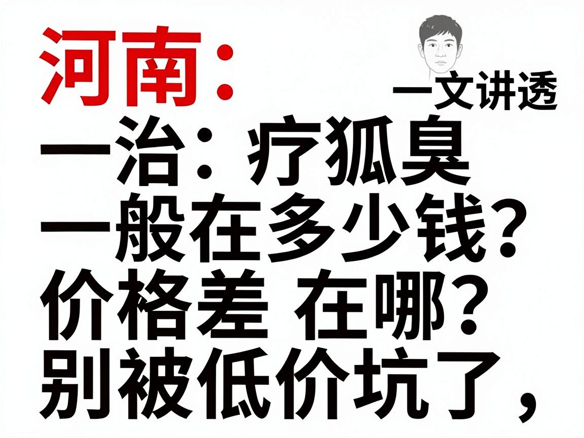 河南治疗狐臭一般在多少钱?价格差在哪?别被低价坑了,一文讲透河南狐臭治疗费用 河南治疗狐臭一般在多少钱?价格差在哪?别被低价坑了,一文讲透河南狐臭治疗费用