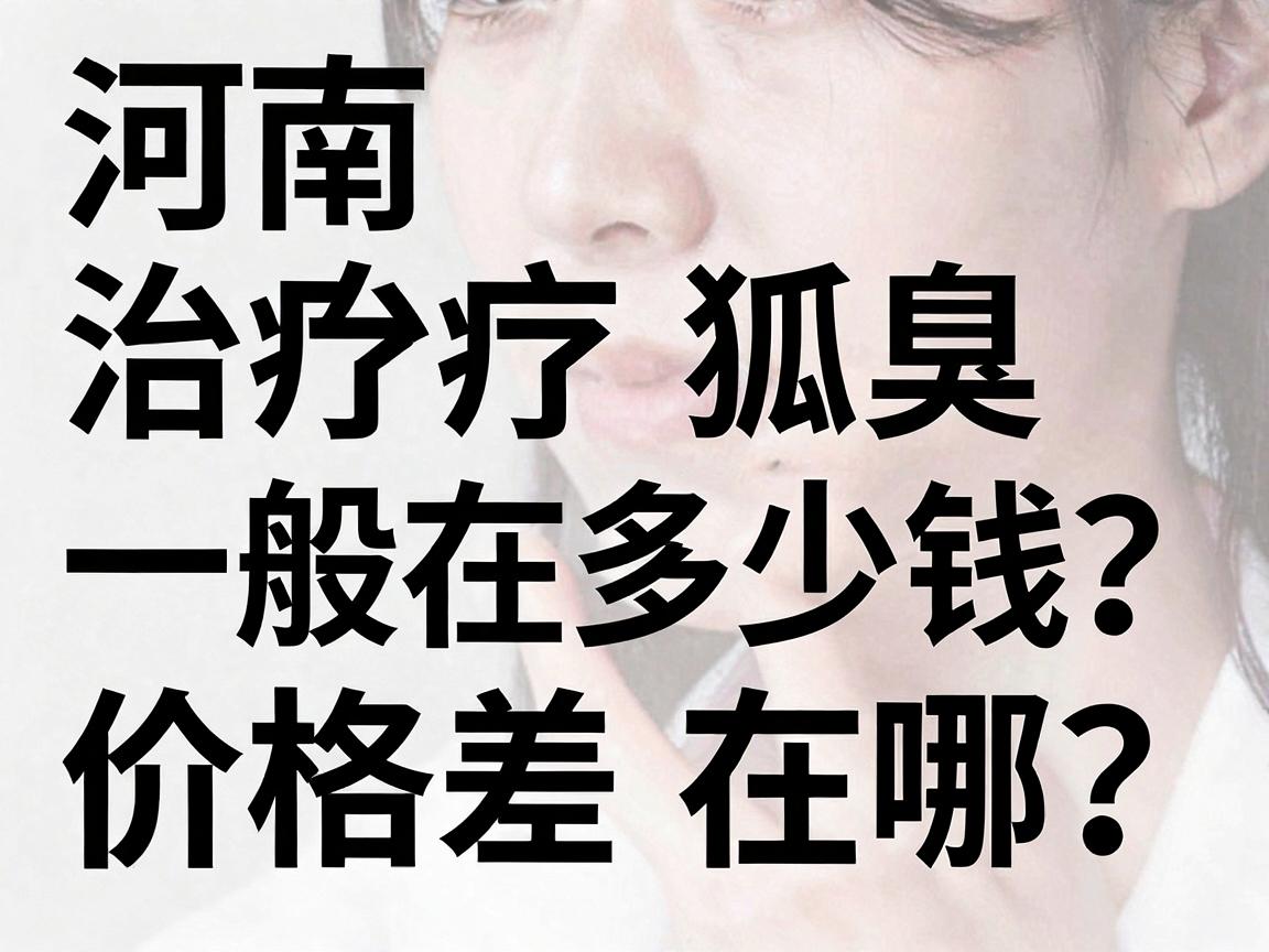 河南治疗狐臭一般在多少钱?价格差在哪?别被低价坑了,一文讲透河南狐臭治疗费用 河南治疗狐臭一般在多少钱?价格差在哪?别被低价坑了,一文讲透河南狐臭治疗费用