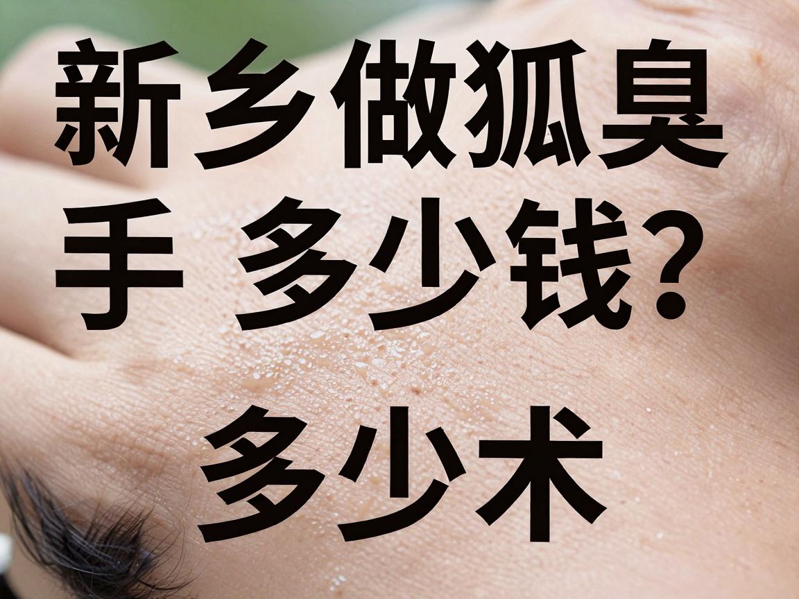 新乡做狐臭手术多少钱?价格差异大,新乡狐臭治疗费用深度拆解 新乡做狐臭手术多少钱?价格差异大,新乡狐臭治疗费用深度拆解