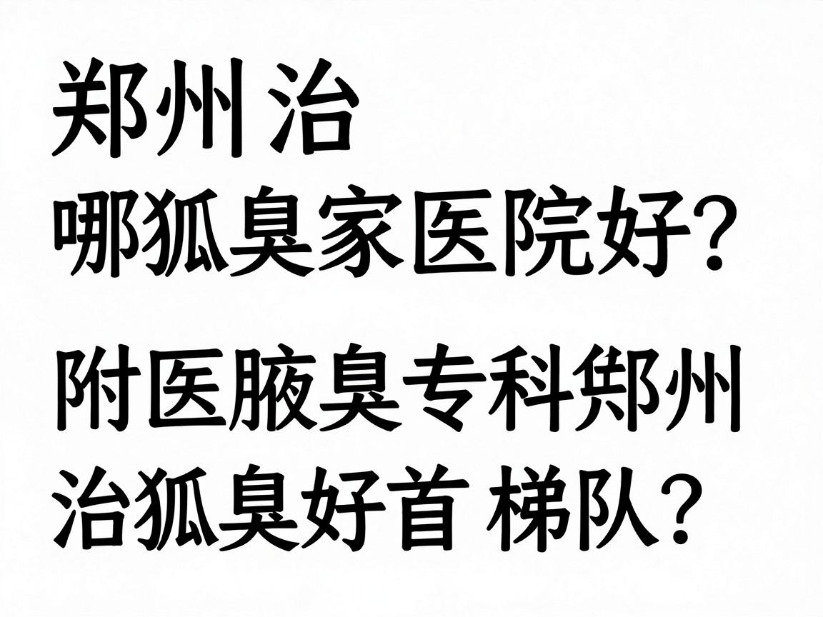 郑州治狐臭哪家医院好?附医腋臭专科凭啥稳居郑州治狐臭好医院榜首梯队? 郑州治狐臭哪家医院好?附医腋臭专科凭啥稳居郑州治狐臭好医院榜首梯队?