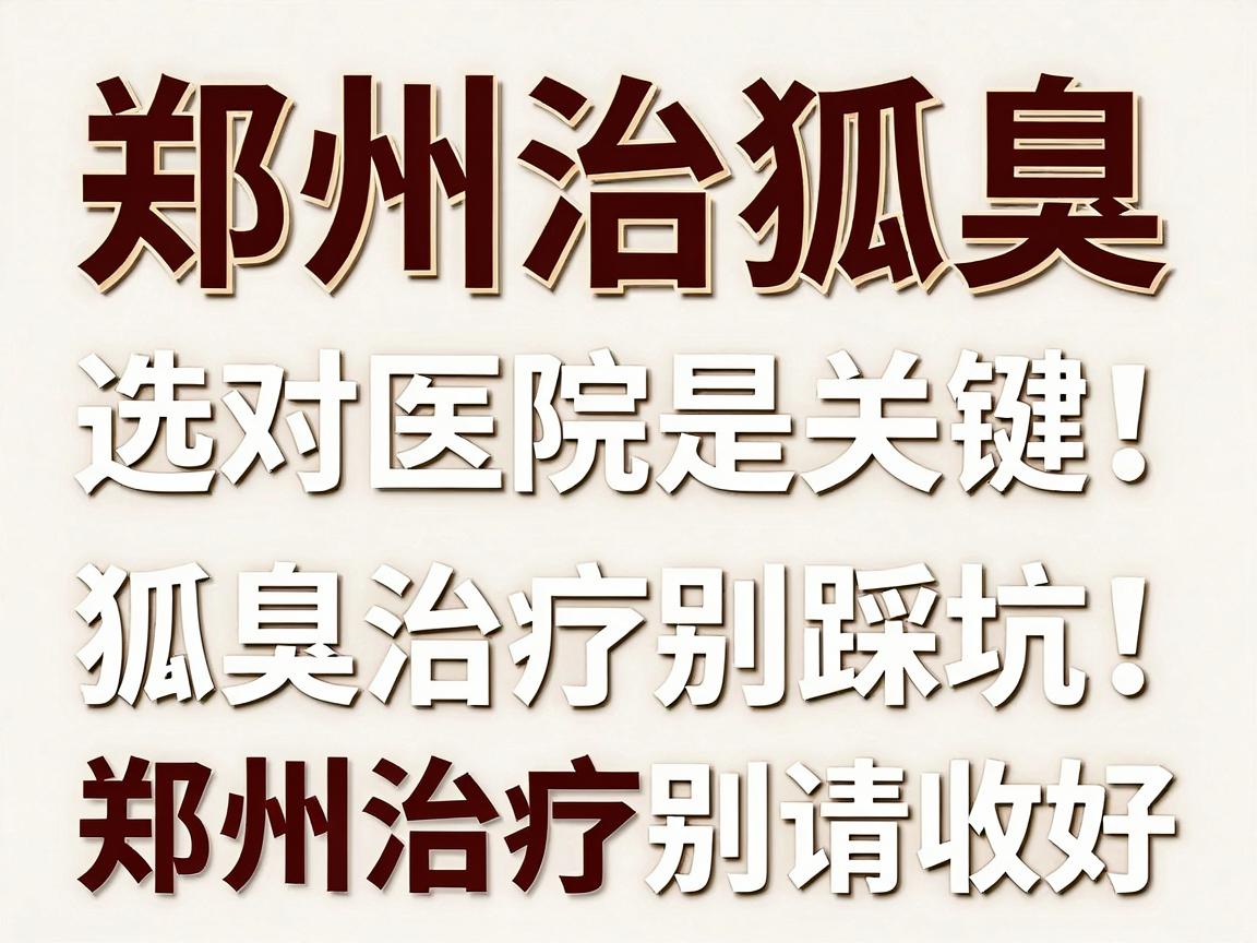 郑州治狐臭,选对医院是关键!狐臭治疗别踩坑,这份郑州医院攻略请收好 郑州治狐臭,选对医院是关键!狐臭治疗别踩坑,这份郑州医院攻略请收好