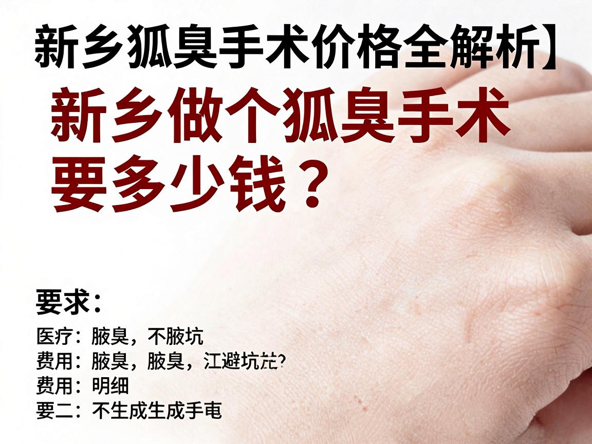 新乡做个狐臭手术要多少钱?费用明细与避坑指南(新乡狐臭手术价格全解析) 新乡做个狐臭手术要多少钱?费用明细与避坑指南(新乡狐臭手术价格全解析)