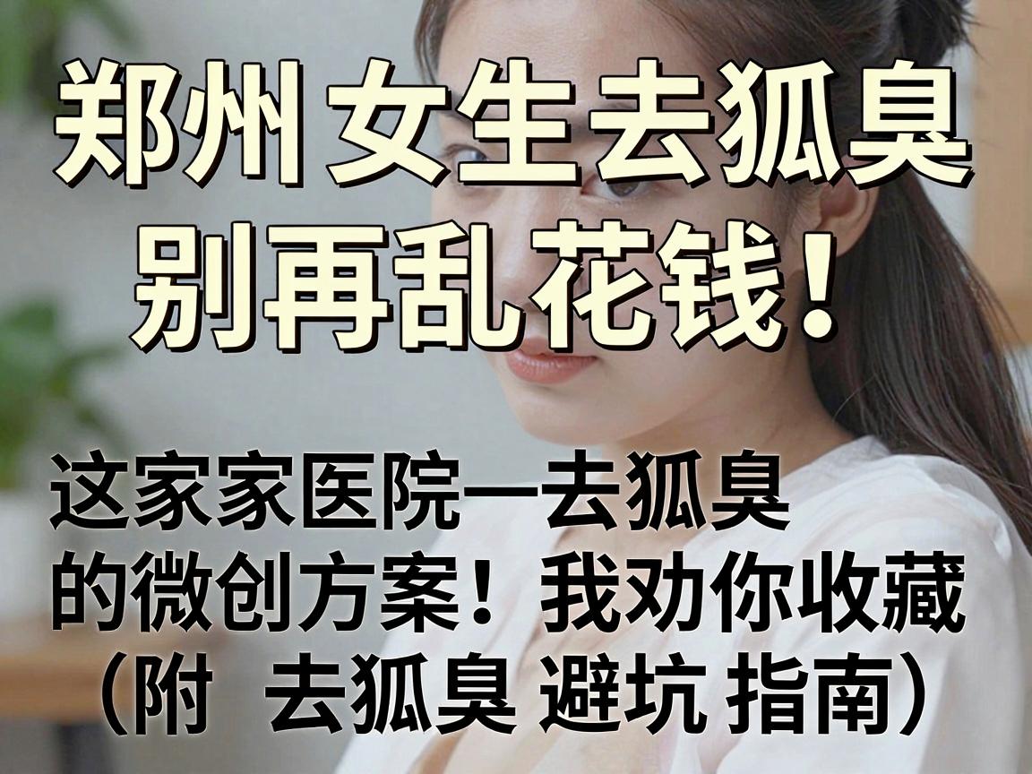 郑州女生去狐臭,别再乱花钱!这家医院去狐臭的微创方案,我劝你收藏(附去狐臭避坑指南) 郑州女生去狐臭,别再乱花钱!这家医院去狐臭的微创方案,我劝你收藏(附去狐臭避坑指南)