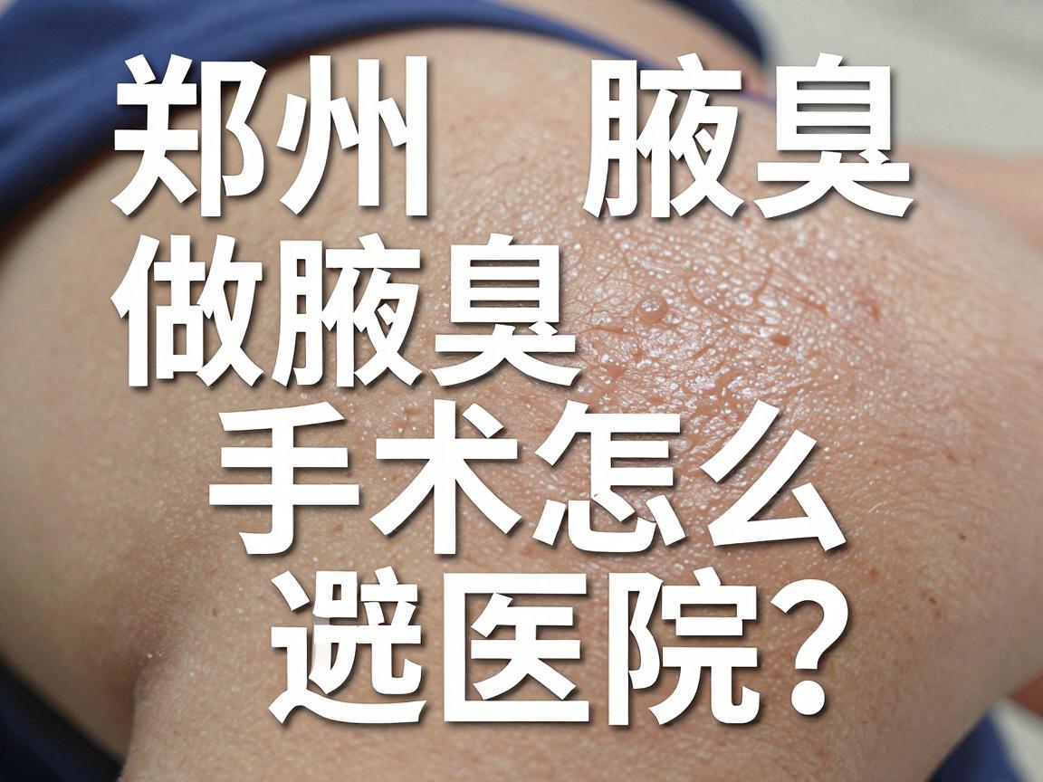 郑州做腋臭手术怎么选医院?郑州腋臭手术医院避坑指南 郑州做腋臭手术怎么选医院?郑州腋臭手术医院避坑指南