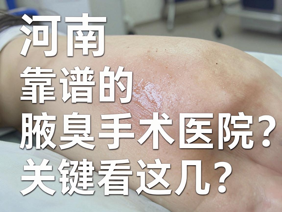 河南腋臭手术医院怎么选?靠谱的河南腋臭手术医院,关键看这几点 河南腋臭手术医院怎么选?靠谱的河南腋臭手术医院,关键看这几点