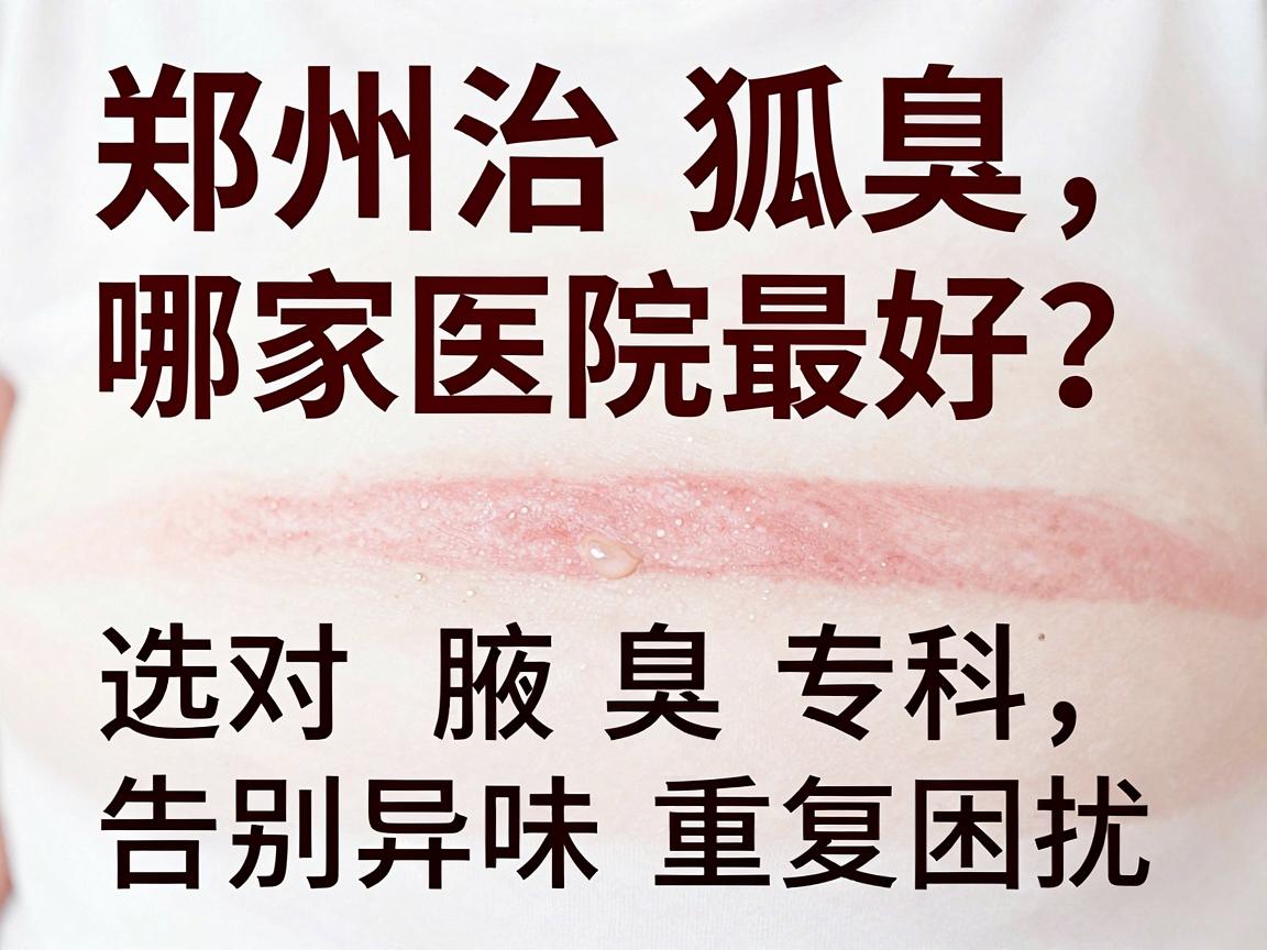郑州治狐臭哪家医院最好?选对腋臭专科,告别异味重复困扰 郑州治狐臭哪家医院最好?选对腋臭专科,告别异味重复困扰